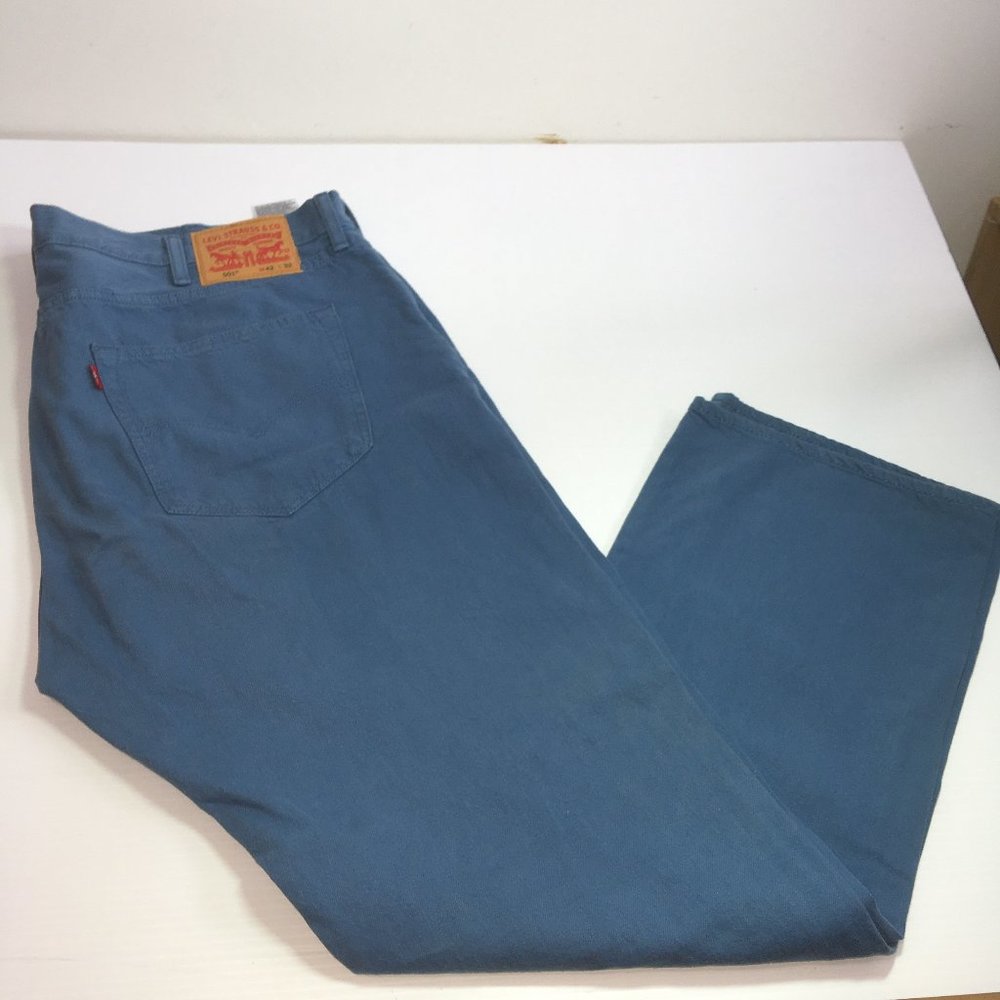 Levis 501 Teal/ Blue Jeans Mens Sz 42x31